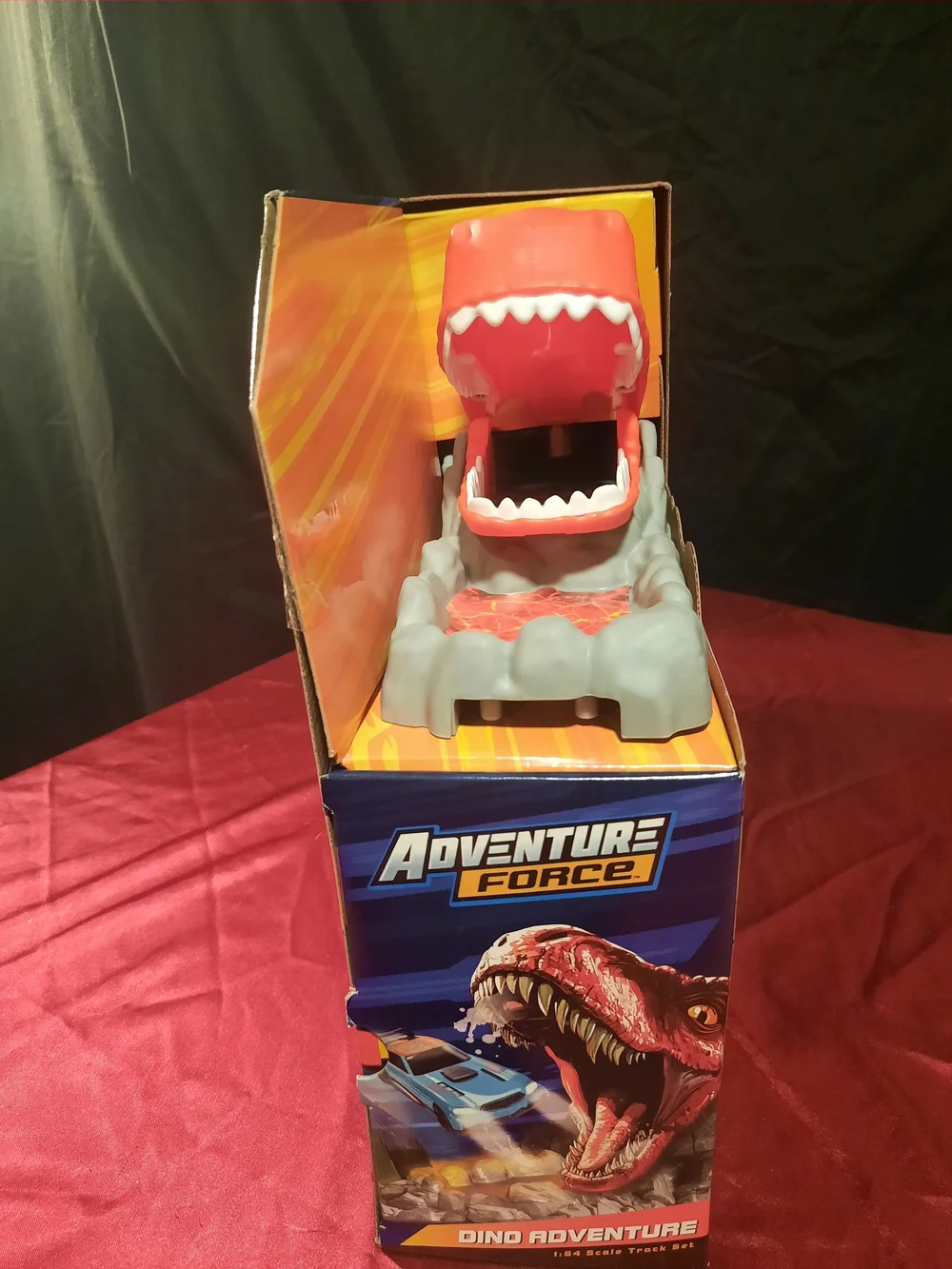 Adventure Force Dino Adventure Track Playset 360 Lava Vortex Loop